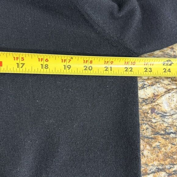 Garret Scott Black Merino Wool V-neck Long Sleeve Pullover Sweater Size XL - Picture 10 of 10